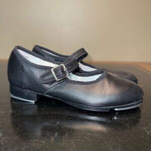Capezio Mary Jane Black Tap Shoes Preschool Ps Girls Size 12.5C